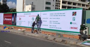 Bano công trình, bảng hiệu tường rào, quảng cáo quanh công trình xây dựng